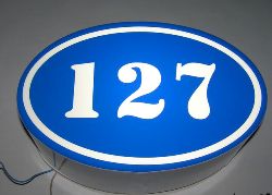 Как самому изготовить объемный световой домовой знак, табличку