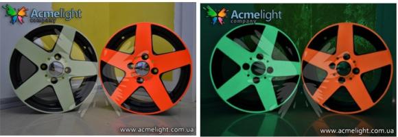 Светящиеся в темноте автомобильные диски